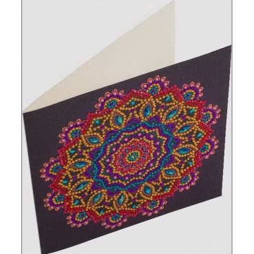 Preview: Craft Buddy CCK-A75 Crystal Card Kit Purple Mandala