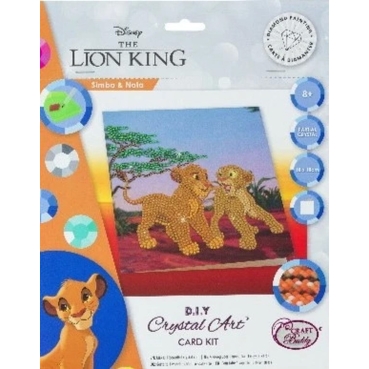 Preview: Craft Buddy CCK-DNY802 Crystal Card Kit Disney Simba and Nala