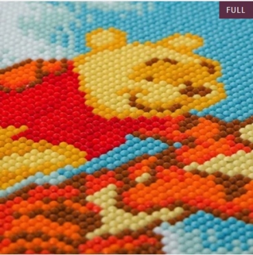 Preview: Craft Buddy CAK-DNY702M Framed Crystal Art Holzrahmen Pooh and Tigger
