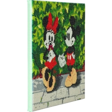 Preview: Craft Buddy CAK-DNY703M Framed Crystal Art Holzrahmen Minnie and Mickey