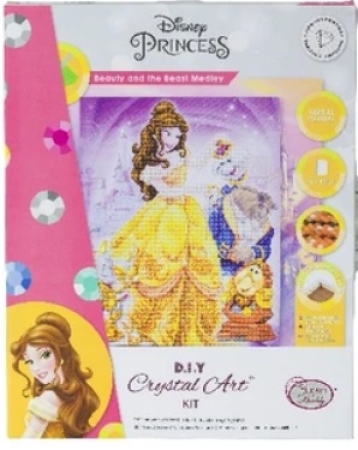 Craft Buddy CAK-DNY705L Framed Crystal Art Holzrahmen Beauty and the Beast Medley