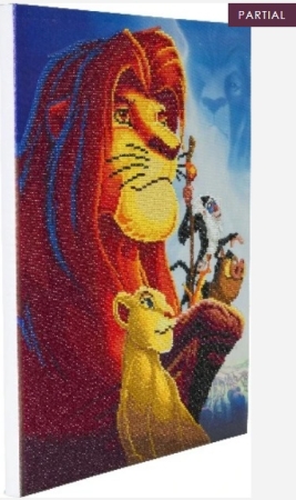Preview: Craft Buddy CAK-DNY704L Framed Crystal Art Holzrahmen The Lion King Medley