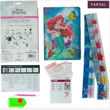 Preview: Craft Buddy CANJ-DNY601 Crystal Art Notebook The Little Mermaid