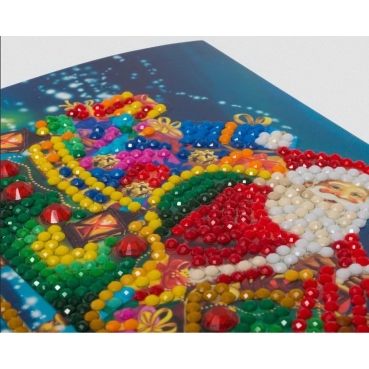 Preview: Craft Buddy CCK-11x22C7 Crystal Card Kit Santa's Sleigh