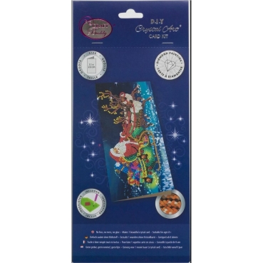 Preview: Craft Buddy CCK-11x22C7 Crystal Card Kit Santa's Sleigh