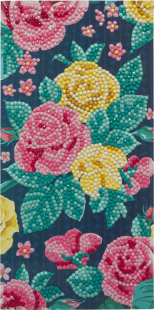 Craft Buddy CCK-11x22C10 Crystal Art Card Pretty Flowers