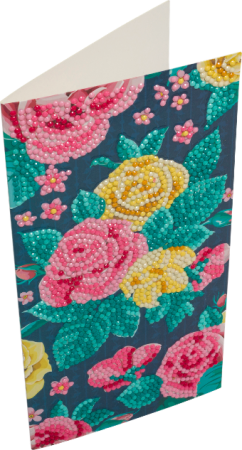 Preview: Craft Buddy CCK-11x22C10 Crystal Art Card Pretty Flowers