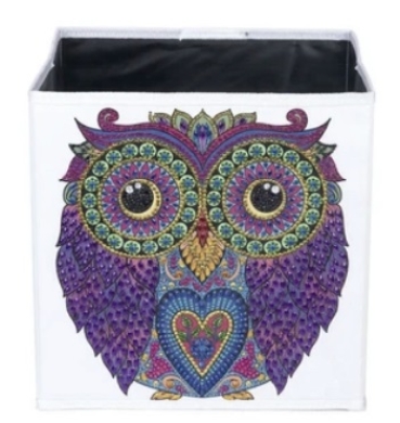 Preview: Craft Buddy Crystal Art Folding Storage Box Owl