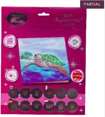 Preview: Craft Buddy CCK-A84 Crystal Card Kit Turtle Paradise