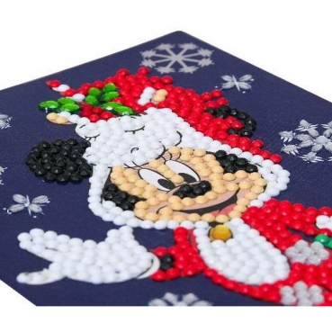 Preview: Craft Buddy CCK-10x15DNY02 Crystal Art Card Festive Minnie