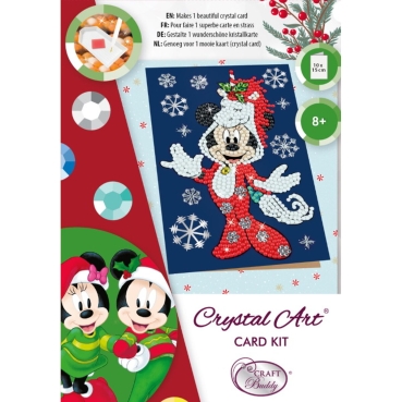 Preview: Craft Buddy CCK-10x15DNY02 Crystal Art Card Festive Minnie