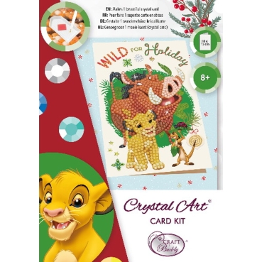 Preview: Craft Buddy CCK-10x15DNY04 Crystal Art Card The Festive Lion King