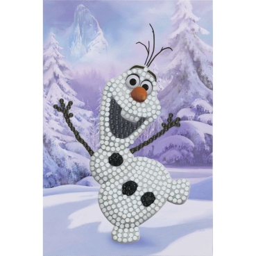 Craft Buddy CCK-10x15DNY06 Crystal Art Card Winter Olaf