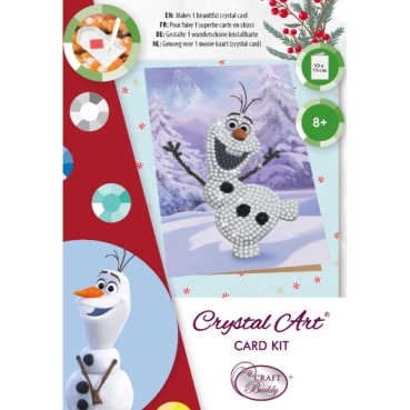 Preview: Craft Buddy CCK-10x15DNY06 Crystal Art Card Winter Olaf
