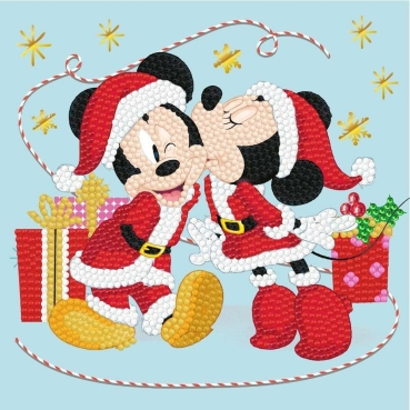 Craft Buddy CCK-DNY809 Crystal Art Card Festive Mickie and Minnie