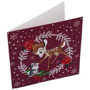 Preview: Craft Buddy CCK-DNY810 Crystal Art Card Festive Bambi