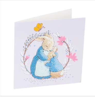 Preview: Craft Buddy CCK-PRBT05 Crystal Art Card Peter Rabbit and Mum