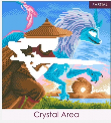 Preview: Craft Buddy CAK-DNY711M Framed Crystal Art Holzrahmen Raya & Sisu