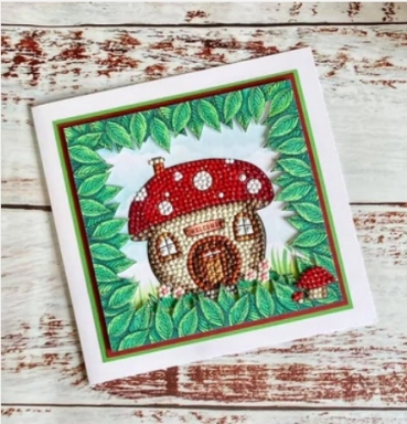Preview: Craft Buddy CCST55 Crystal Art Crystal Art A6 Clear Stamps Transparente Stempel Enchanted Toadstool