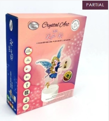 Craft Buddy CALED-A01 Crystal Art LED Lamp Fairy with Lantern