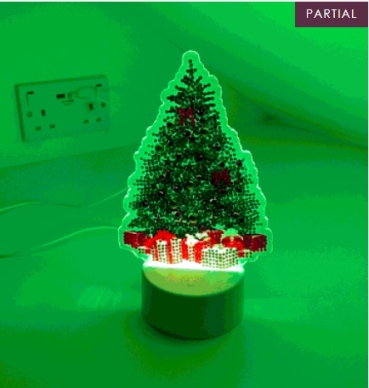 Preview: Craft Buddy CALED-A02 Crystal Art LED Lamp Christmas Tree