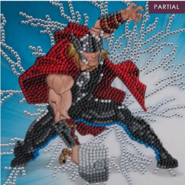 Craft Buddy CCK-MCU906 Crystal Art Card 18 x 18 cm Thor