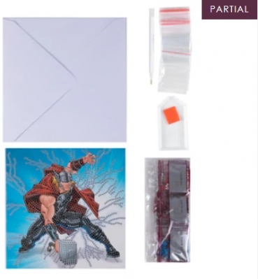 Preview: Craft Buddy CCK-MCU906 Crystal Art Card 18 x 18 cm Thor
