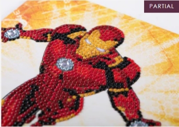 Preview: Craft Buddy CCK-MCU904 Crystal Art Card 18 x 18 cm Ironman