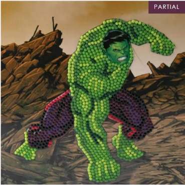 Craft Buddy CCK-MCU903 Crystal Art Card 18 x 18 cm Hulk