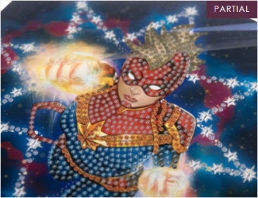 Preview: Craft Buddy CCK-MCU902 Crystal Art Card 18 x 18 cm Captain Marvel