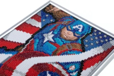 Preview: CAM-MCU930 Crystal Art Framed Picture Kit 21 x 25 cm Captain America
