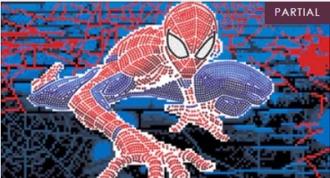 Craft Buddy CAK-MCU950M Framed Crystal Art Holzrahmen 22 x 40 cm Spiderman
