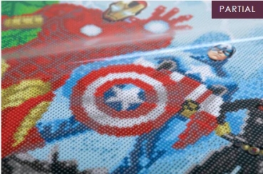 Preview: Craft Buddy CAK-MCU960L Crystal Art Canvas Kit Holzrahmen Avengers