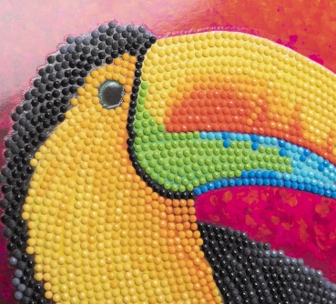Preview: Craft Buddy CCK-A117 Crystal Art Card 18 x 18 cm Toucan