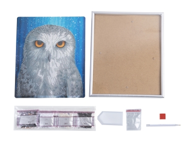 Preview: CAM-34 Crystal Art Gallery Collection Kit 21 x 25 cm Owl