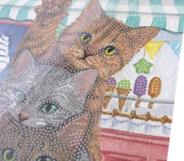 Preview: CAM-33 Crystal Art Gallery Collection Kit 21 x 25 cm Kittens