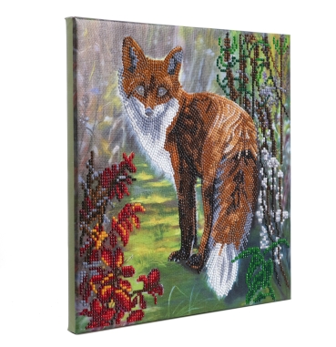 Preview: Craft Buddy CAK-A173M Framed Crystal Art Holzrahmen Autumn Fox