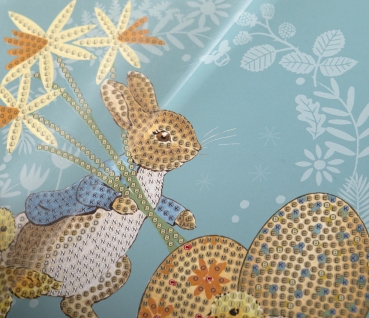 Preview: Craft Buddy CCK-PRBT09 Crystal Art Card 18 x 18 cm Peter & Easter