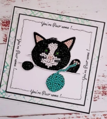 Craft Buddy CCST85 Crystal Art Crystal Art A6 Clear Stamps Transparente Stempel Cute Kitten