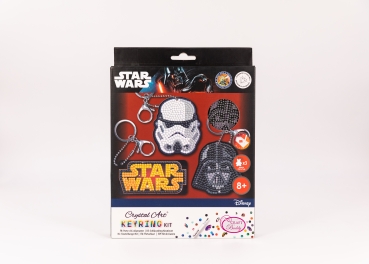 Craftbuddy CAKC-SWSSET1 Crystal Art Keyring Kit Schlüsselanhänger Star Wars