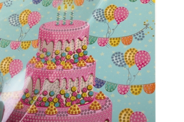 Preview: Craft Buddy CCK-A124 Crystal Art Card 18 x 18 cm Cake