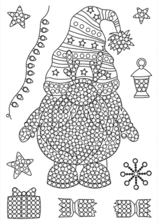 Preview: Craft Buddy CCST-111 Clear Stamp Transparente Stempel Wintertide Gnome