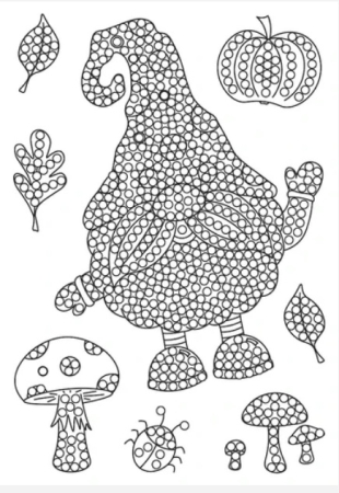 Preview: Craft Buddy CCST-110 Clear Stamp Transparente Stempel Autumn Harvest Gnome