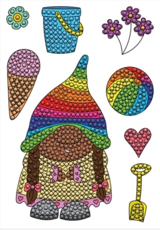 Craft Buddy CCST-109 Clear Stamp Transparente Stempel Summer Holidays Gnome