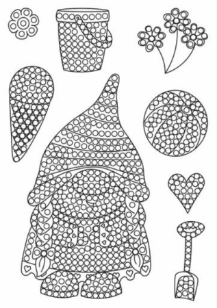 Preview: Craft Buddy CCST-109 Clear Stamp Transparente Stempel Summer Holidays Gnome