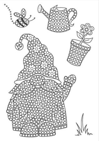 Preview: Craft Buddy CCST-108 Clear Stamp Transparente Stempel Spring Garden Gnome