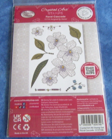 Preview: Craft Buddy CCST-106 Clear Stamp Transparente Stempel Floral Cascade
