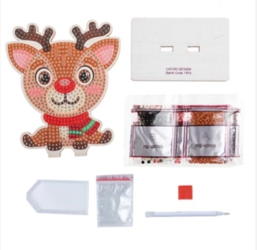 Preview: Craft Buddy CAFGR-GEN009 Crystal Art Buddy Reindeer