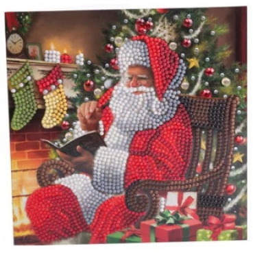 Craft Buddy CCK-XM141 Crystal Art Card 18 x 18 cm Santa's Wish