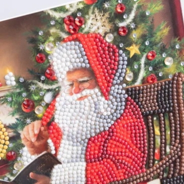 Preview: Craft Buddy CCK-XM141 Crystal Art Card 18 x 18 cm Santa's Wish